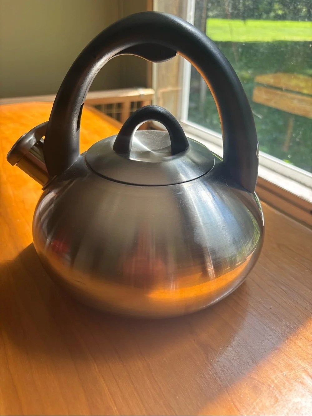 Calphalon Stainless Steel Teakettle with Black Handle
